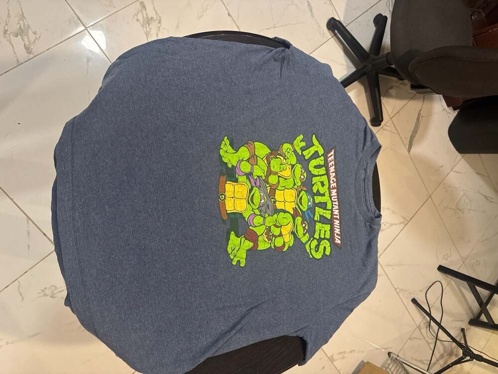 Men's Teenage Mutant Ninja Turtles Classic Group Graphic T-Shirt Blue Heather